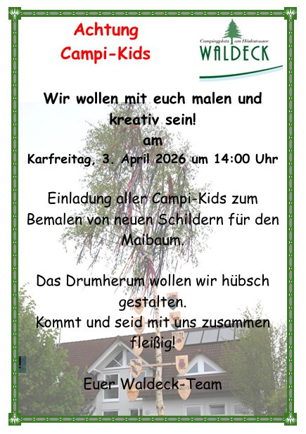 Karfreitag — CamperKids am Camping Waldeck