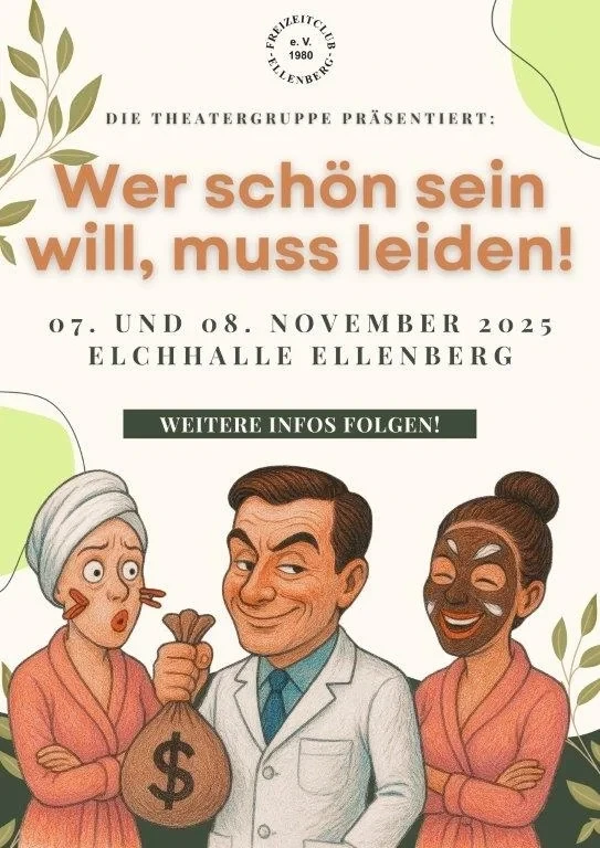Theatergruppe Ellenberg spielt am 7. + 8. November