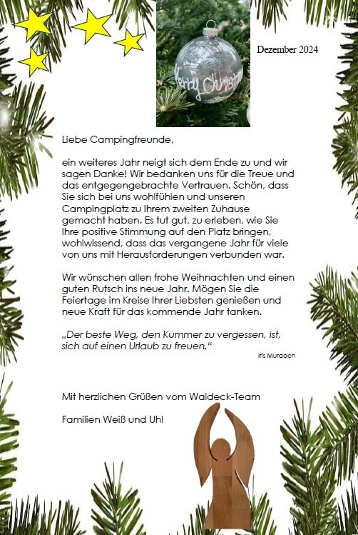Weihnachtsgrüße 2024