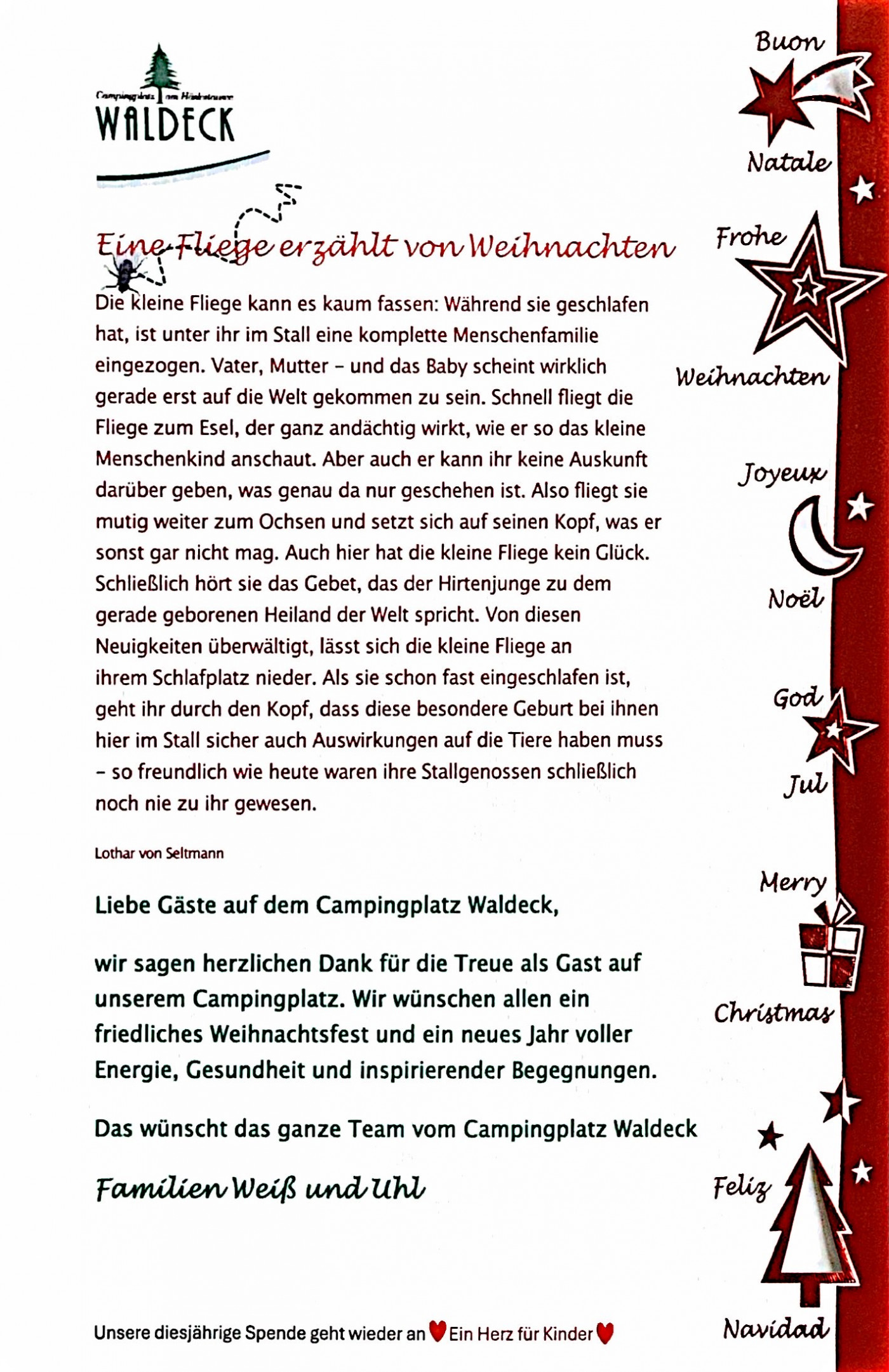 Weihnachtsgrüße 2025
