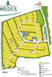 Lageplan Campingplatz Waldeck - &Uuml;bersicht aller Stellpl&auml;tze